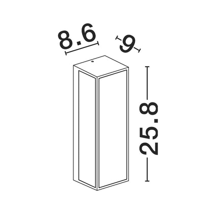 Nova Luce Astral LED nástěnné svítidlo IP65