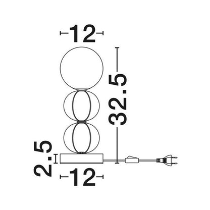 Nova Luce Dazz G9 bordlampe