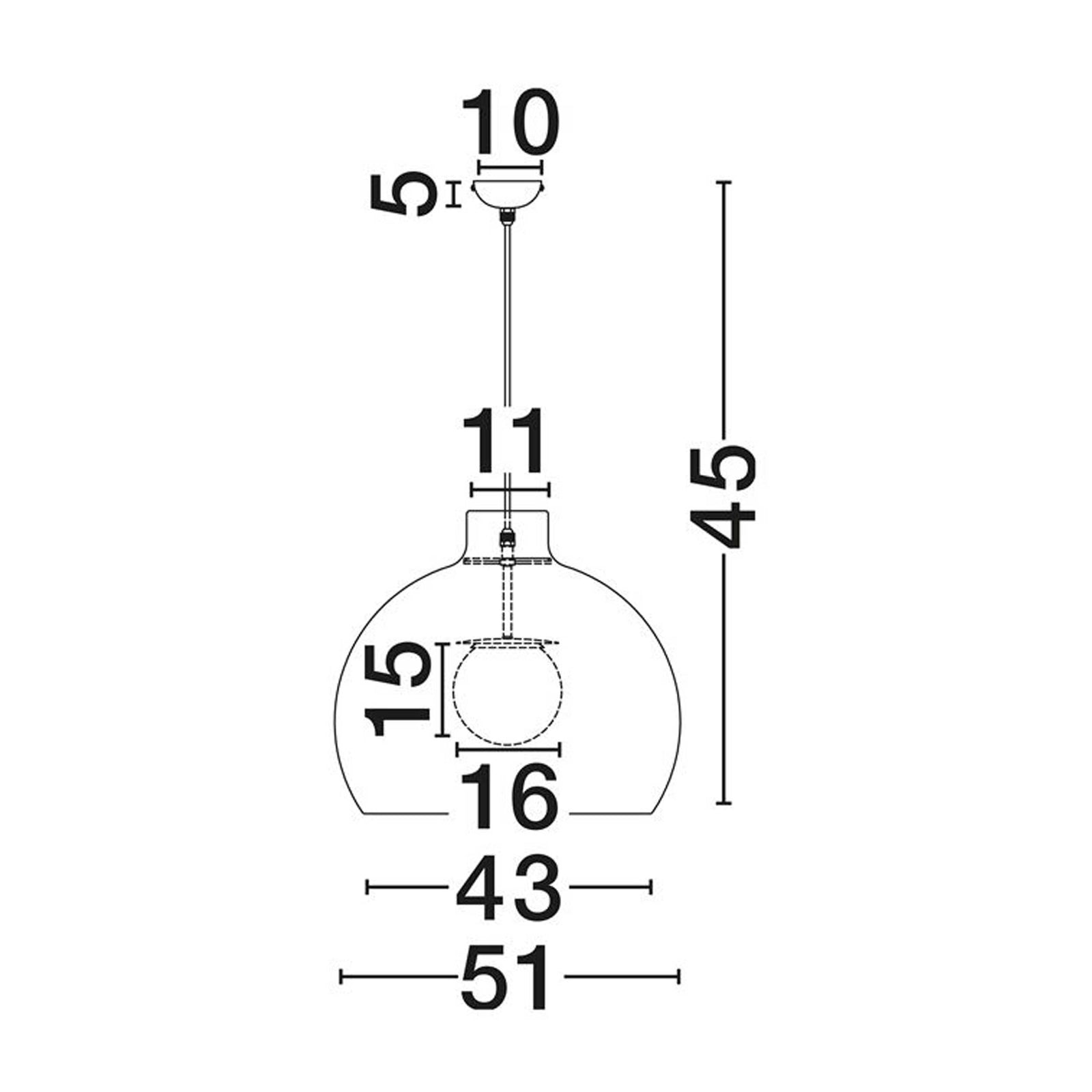 Nova Luce Obbit E27 pendel