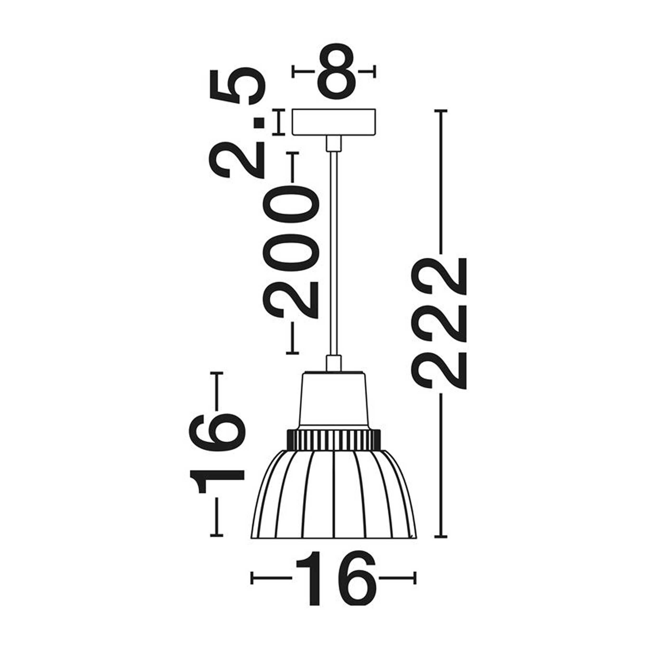 Nova Luce Obbit E27 pendel