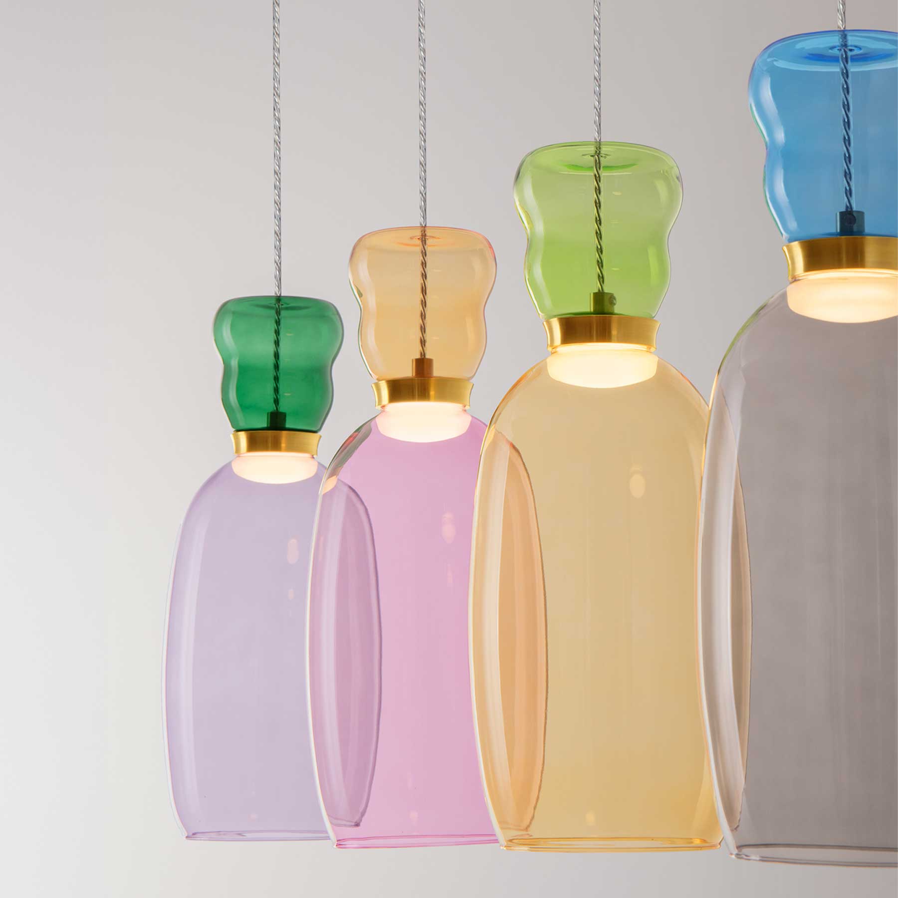 Nova Luce Pluma LED skleněné závěsné svítidlo