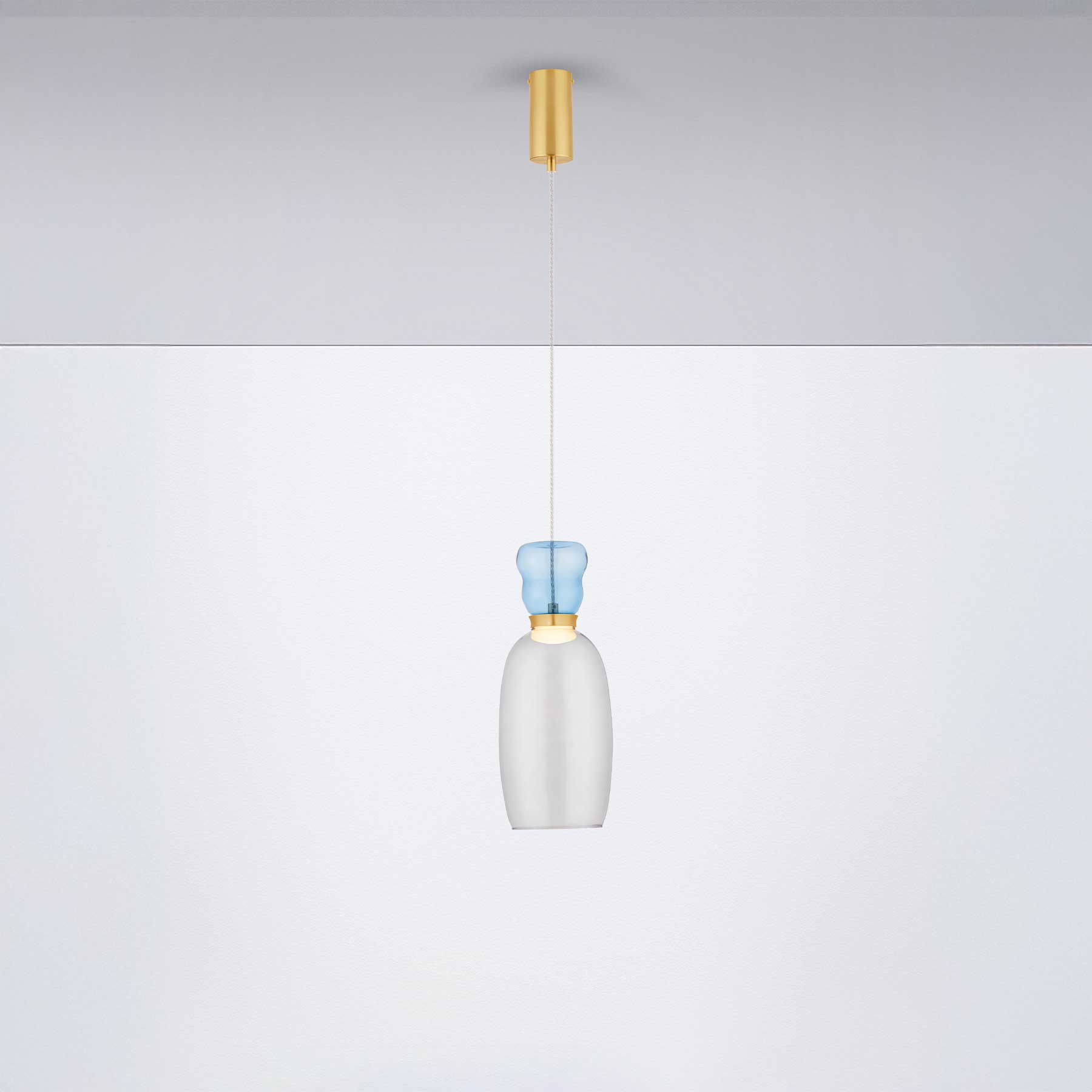 Nova Luce Pluma LED skleněné závěsné svítidlo