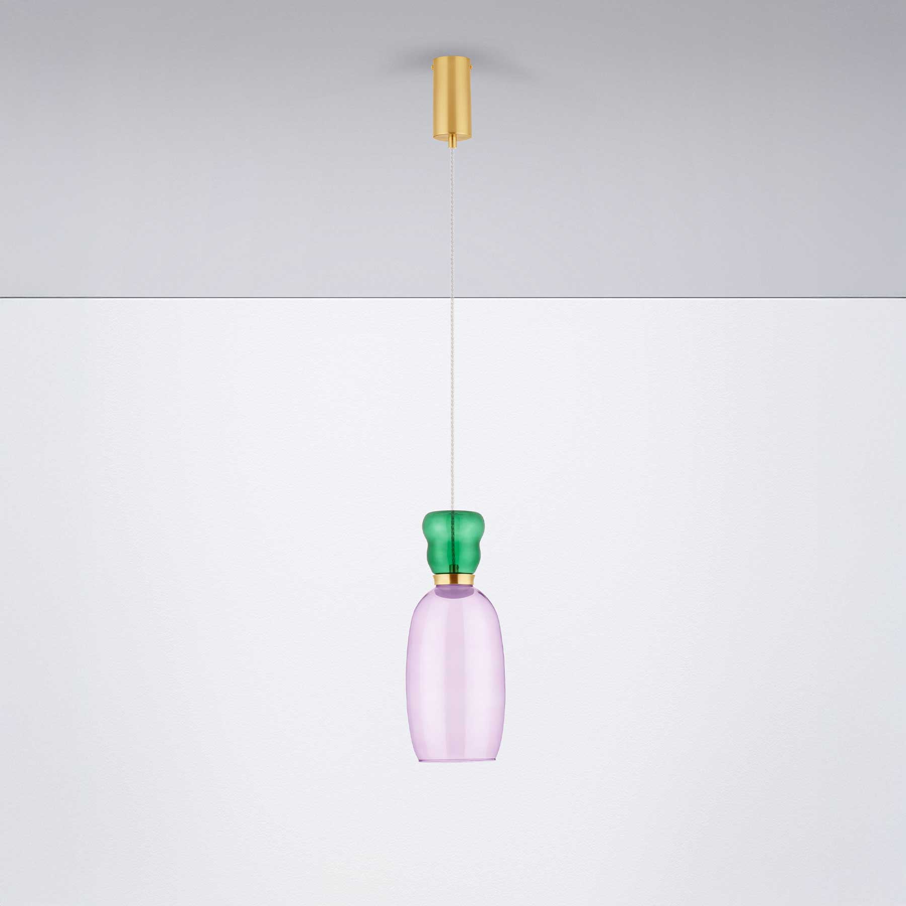 Nova Luce Pluma LED skleněné závěsné svítidlo