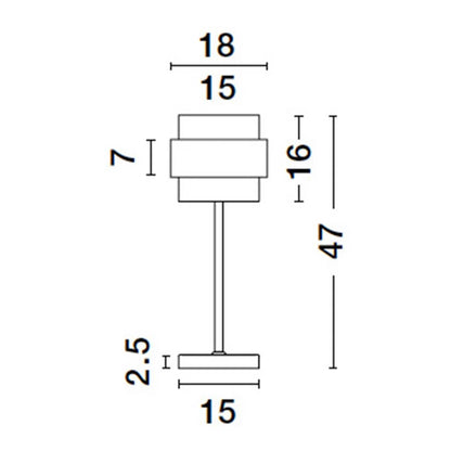 Nova Luce Sianna E27 skleněné stolní svítidlo