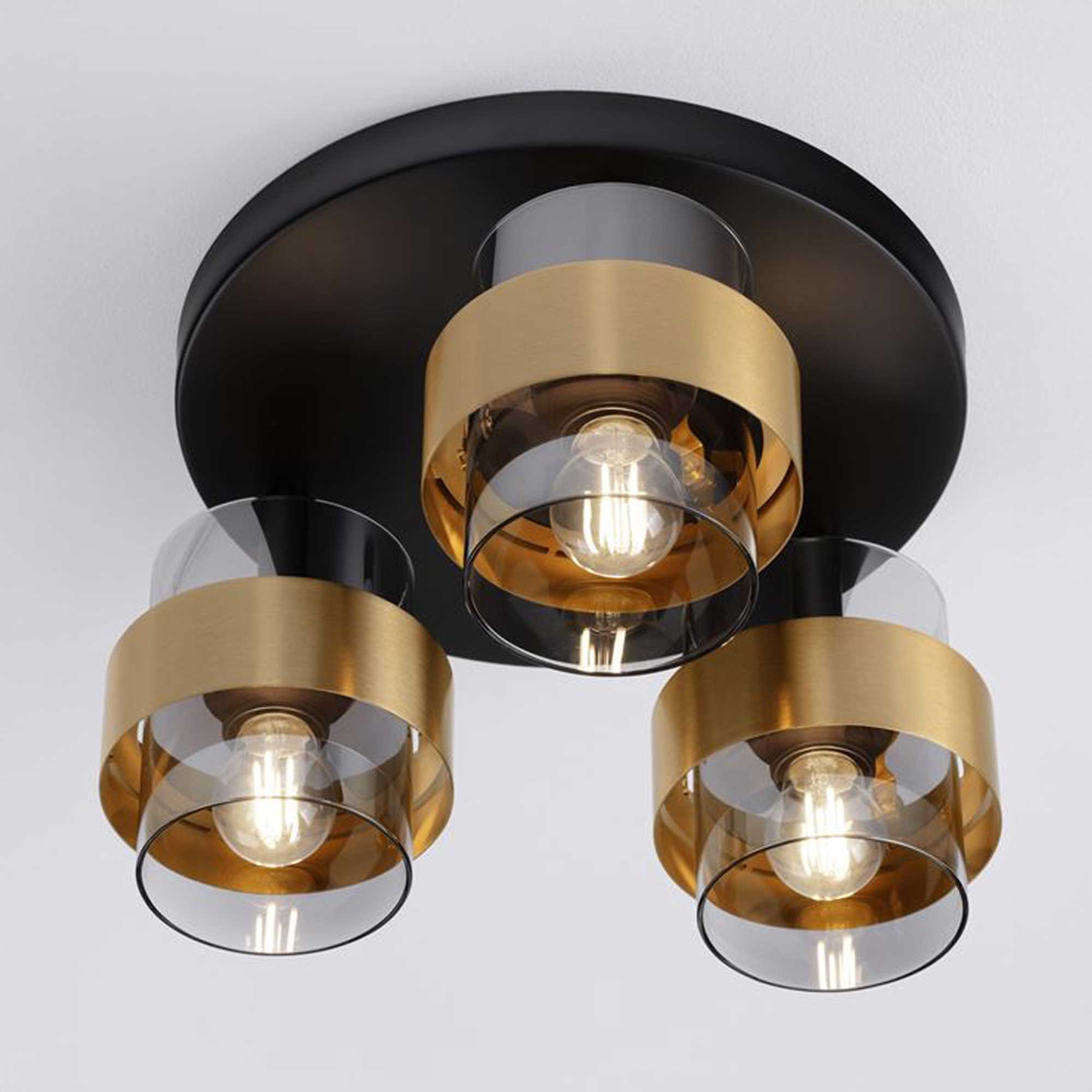 Nova Luce Sianna E27 skleněné stropní kruhové svítidlo