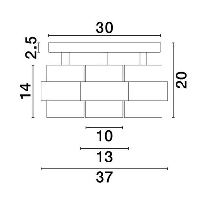 Nova Luce Sianna E27 skleněné stropní kruhové svítidlo