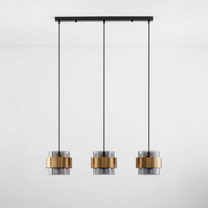 Nova Luce Sianna E27 skleněné závěsné svítidlo podélné