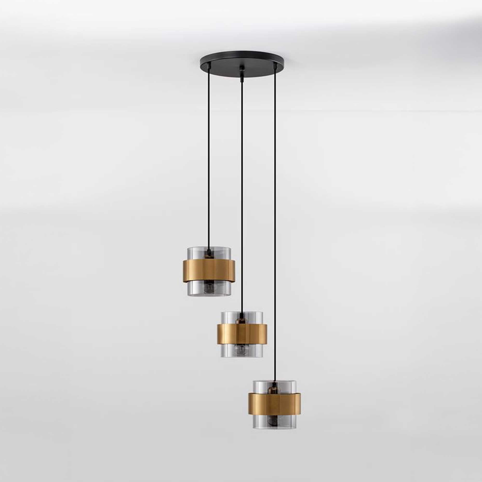 Nova Luce Sianna E27 glaspendel, lodret