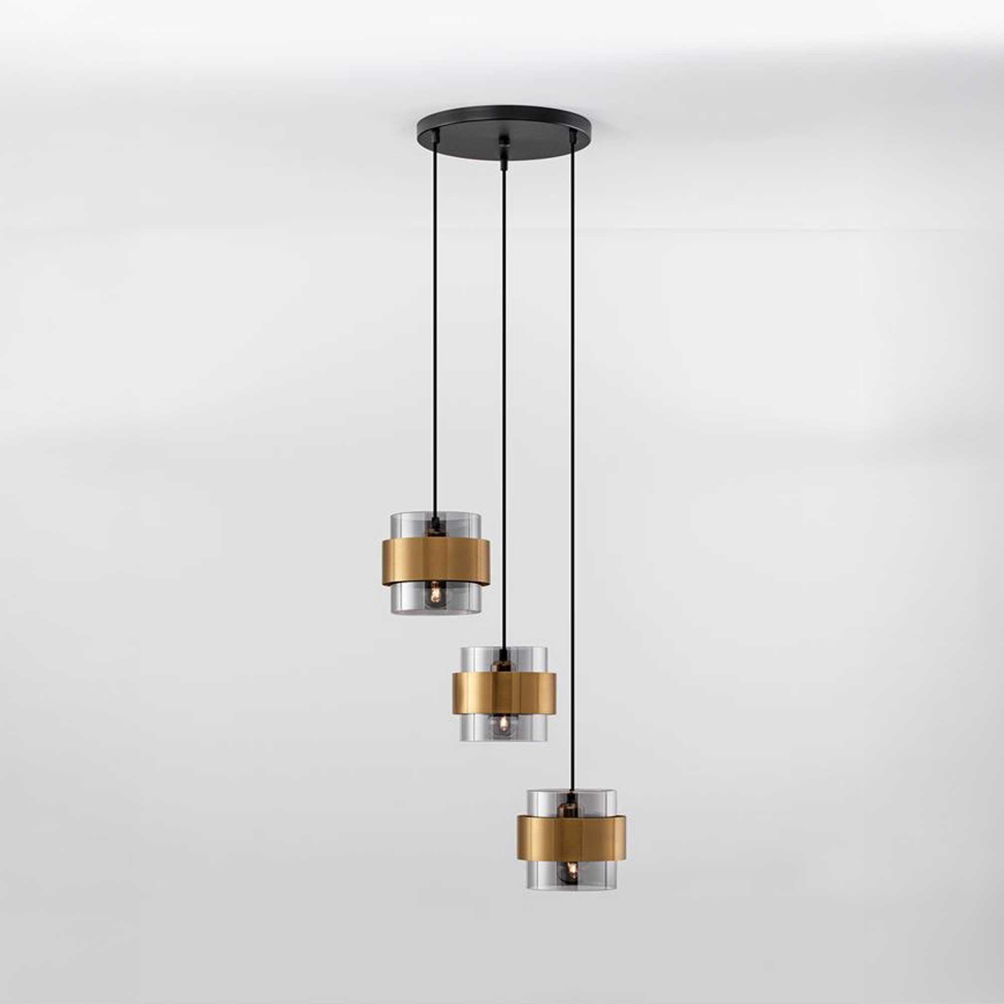 Nova Luce Sianna E27 glaspendel, lodret