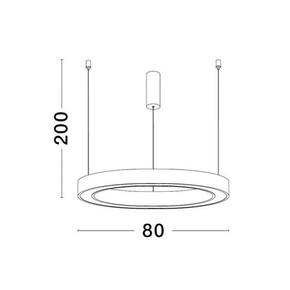 Nova Luce Sting LED kruhové závěsné svítidlo stmívatelné