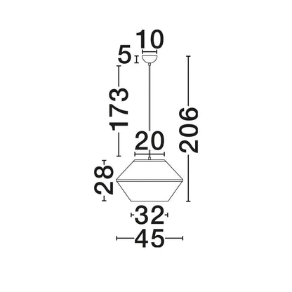 Nova Luce Veliss E27 pendel