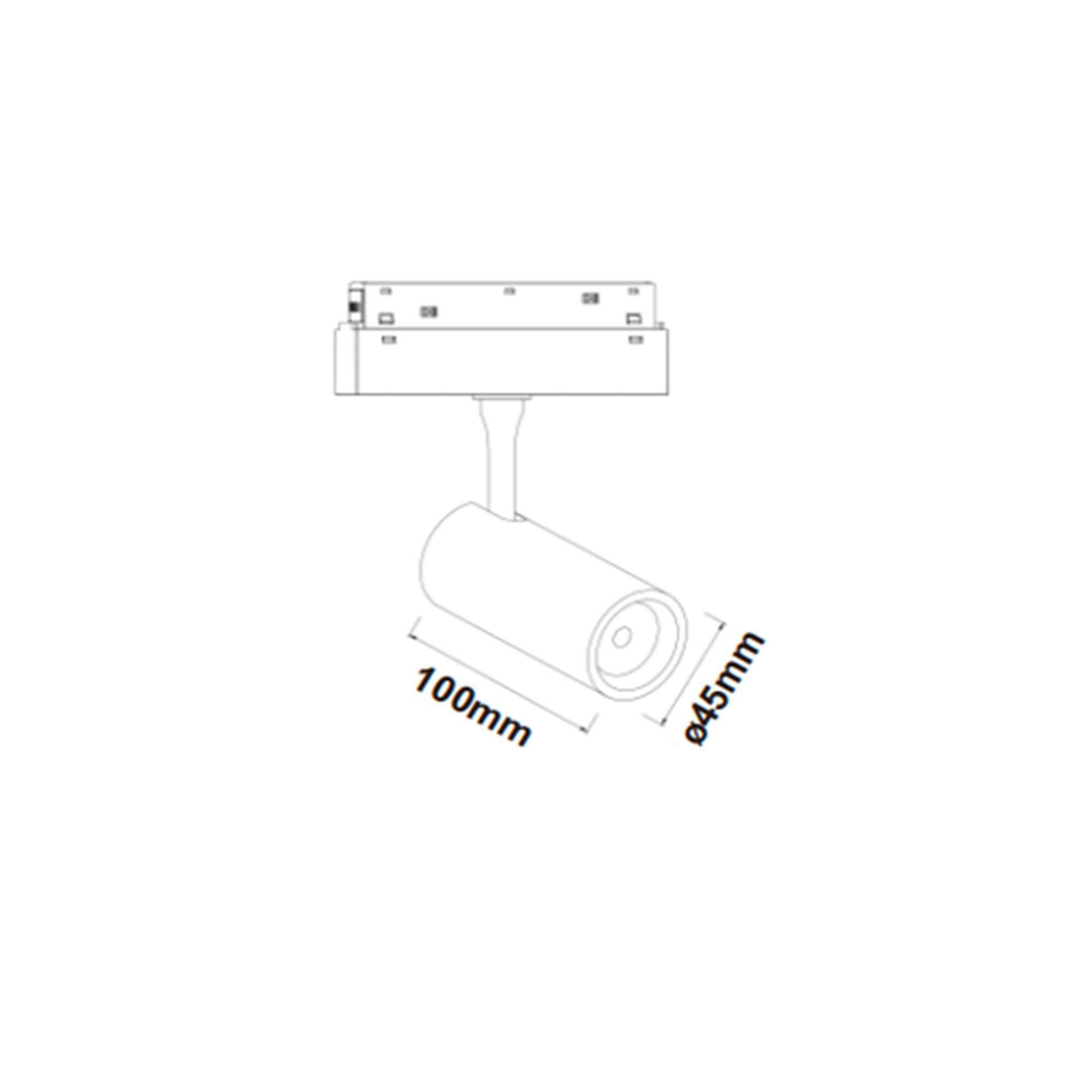 Magneto LED svítidlo pro 48V lištu