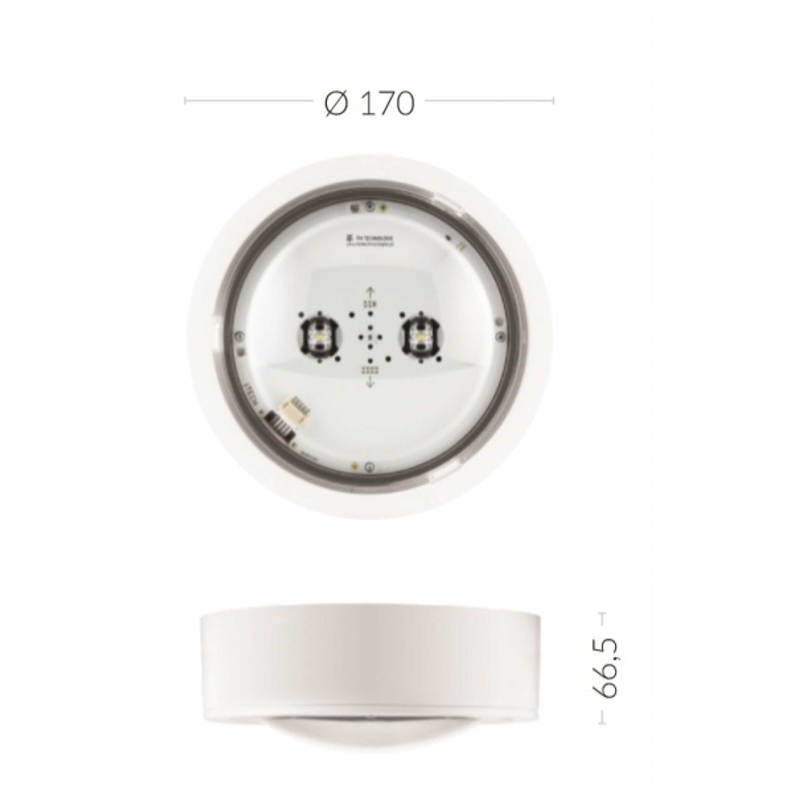 TM.ITECH M1 60 NM W antipanik-nødbelysning IP65