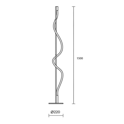 Maytoni Tau LED-gulvlampe