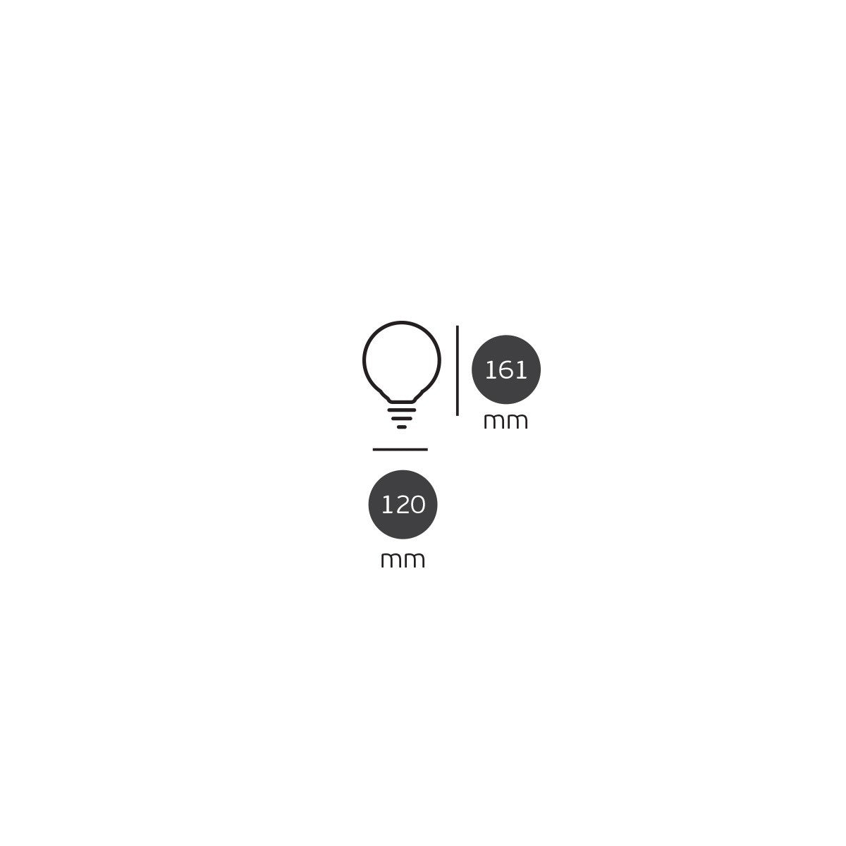 LED-pære VK Light Globo Plastic E27 ø95 15W