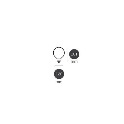 LED-pære VK Light Globo Plastic E27 ø95 15W