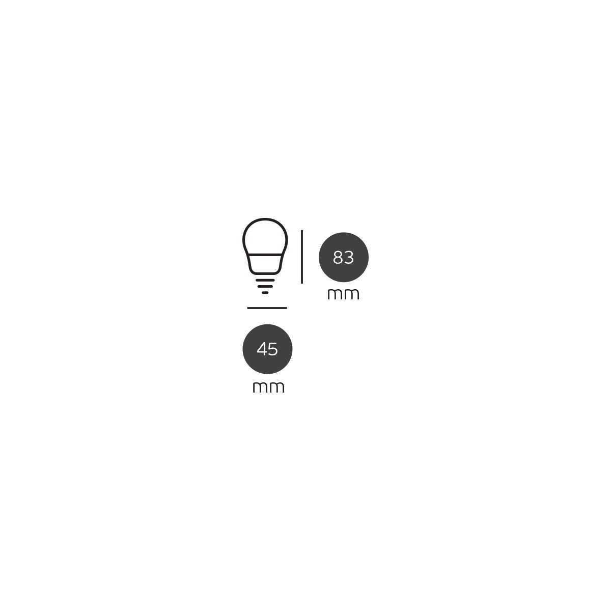 LED-pære VK Light Mini Globe Plastic E27 ø45 6W 3000K/4000K/6000K