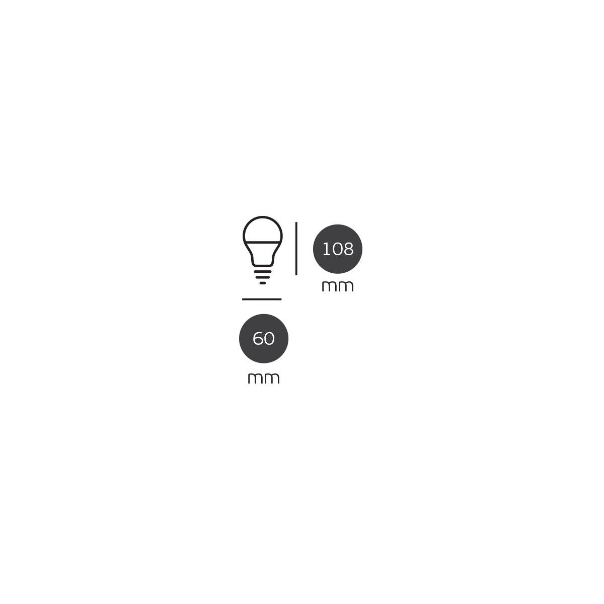 LED-pære VK Light Classic Plastic E27 ø60 9W 3000K/4000K/6000K