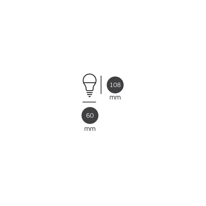 LED-pære VK Light Classic Plastic E27 ø60 9W 3000K/4000K/6000K