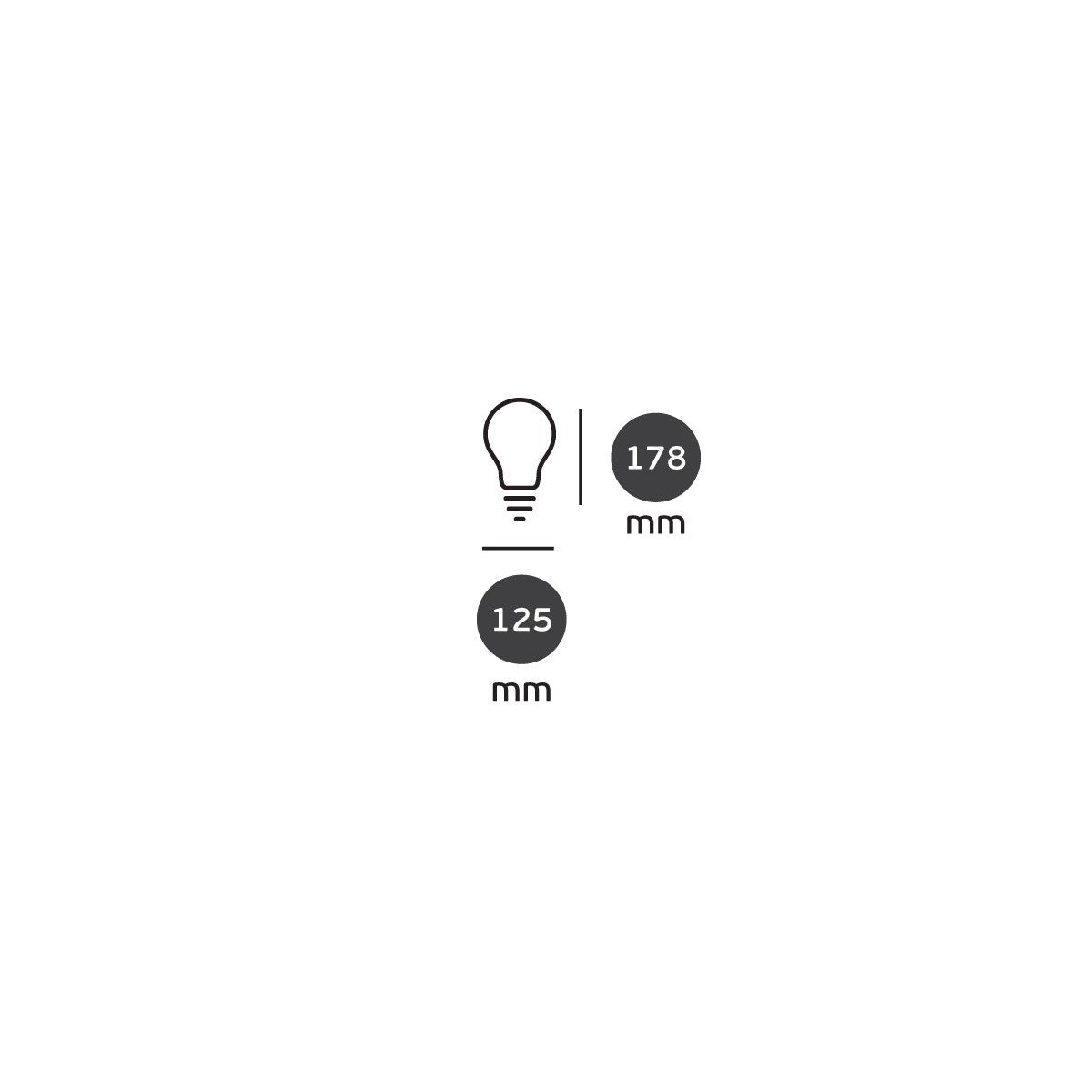 LED-pære VK Light Globo Filament Amber E27 ø125 2200K 7W, dæmpbar