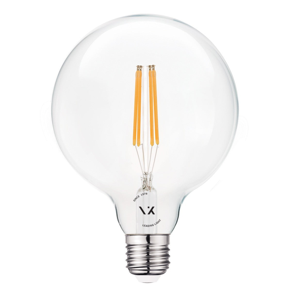 LED-pære VK Light Globo Filament Clear 6,5 W/7 W E27 ø125 2700 K
