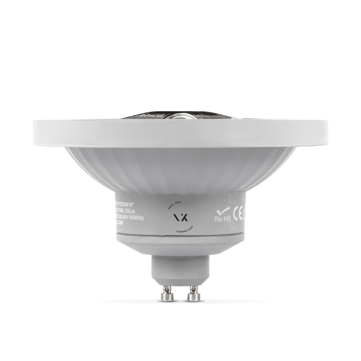LED-pære VK Light GU10 12 W 2700 K/4000 K, dæmpbar