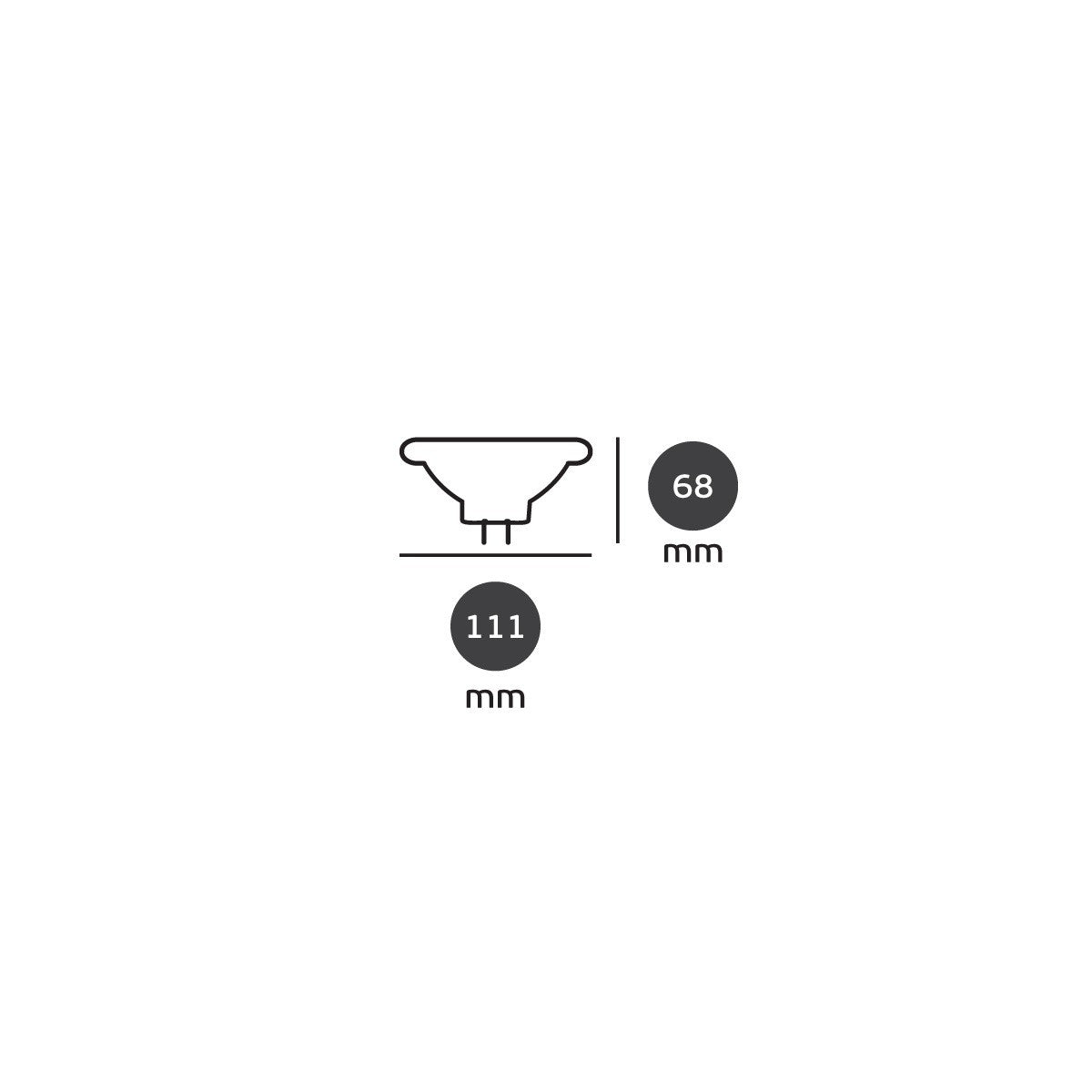 LED-pære VK Light GU10 12 W 2700 K/4000 K, dæmpbar