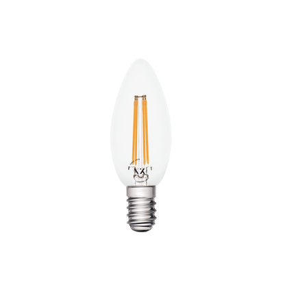 LED-pære VK Light Candle Filament Clear E14 2700K 5W, dæmpbar