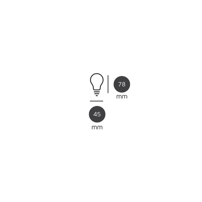 LED-pære VK Light Mini Globe Filament Clear 4,3 W/5 W E14 2700 K/6500 K