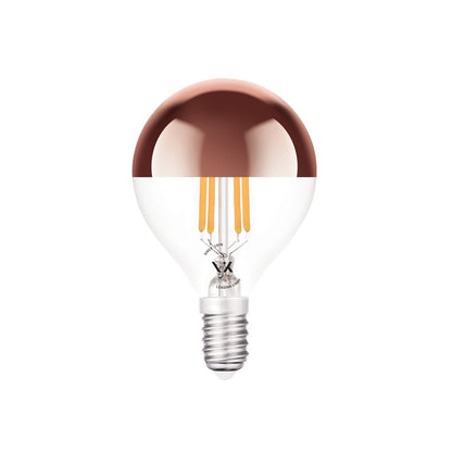 LED-pære VK Light Mini Globe Filament Pink Copper E14 2700K 4,5W, dæmpbar