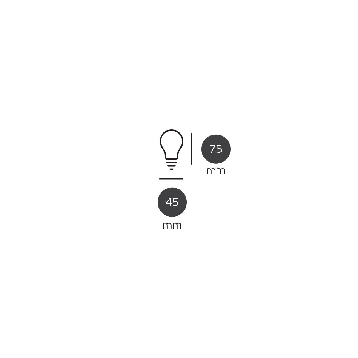 LED-pære VK Light Mini Globe Filament Silver E14 2700K 4,5W, dæmpbar