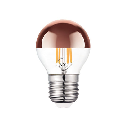 LED-pære VK Light Mini Globe Filament Pink Copper E27 2700K 4,5W, dæmpbar