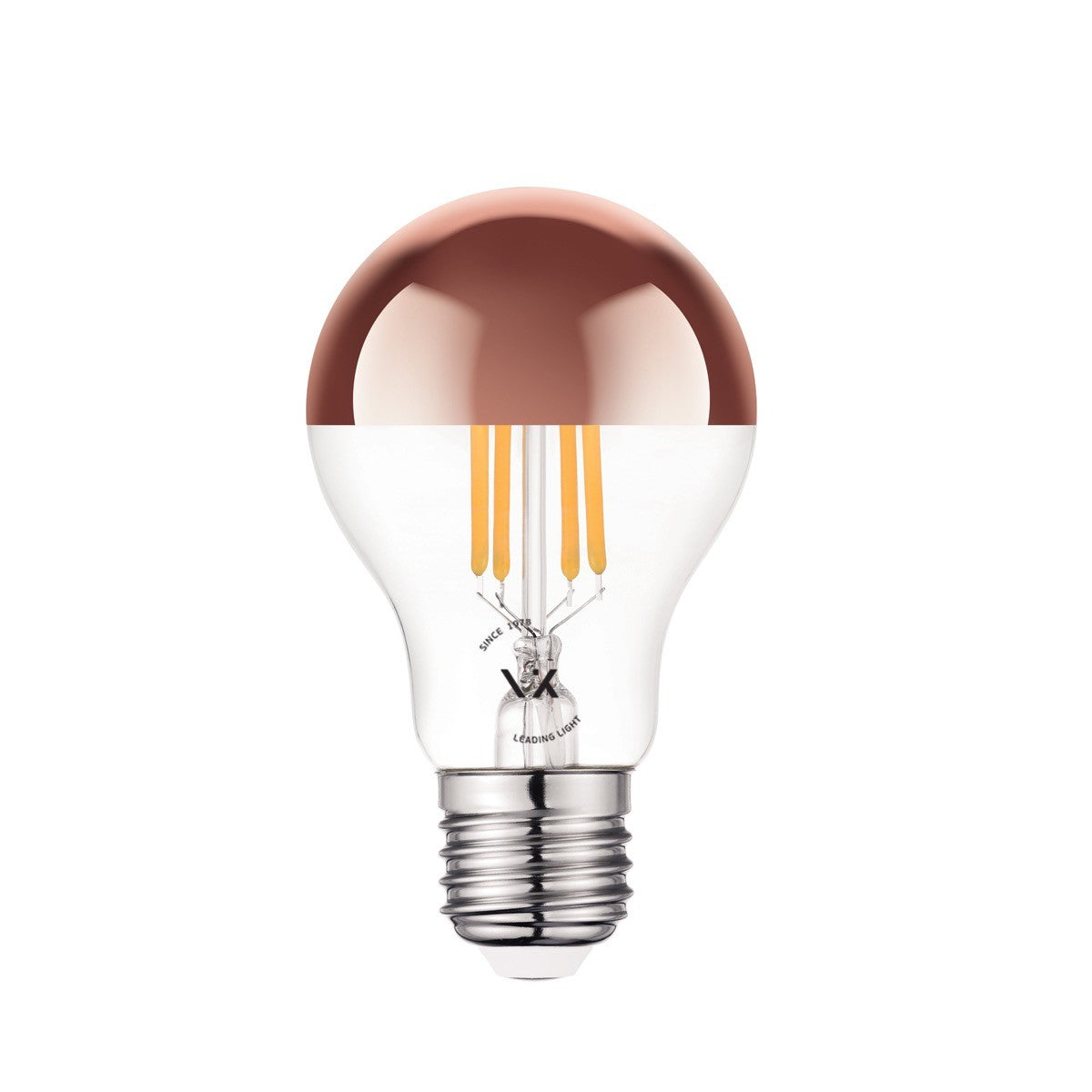 LED-pære VK Light Classic Filament Pink Copper E27 2700K 7W, dæmpbar