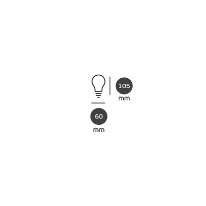 LED-pære VK Light Classic Filament Silver E27 2700K 7W, dæmpbar