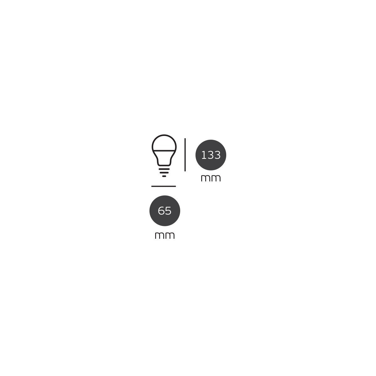 LED-pære VK Light Classic Plastic E27 ø70 20W
