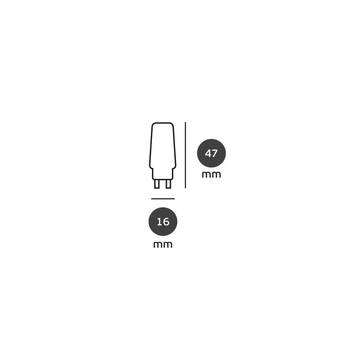 LED-pære VK Light G9 2W, dæmpbar