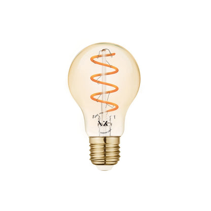 LED-pære VK Light Spiral Filament Amber A60 E27 2200K 4,5W, dæmpbar