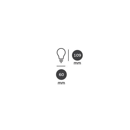 LED-pære VK Light Spiral Filament Amber A60 E27 2200K 4,5W, dæmpbar