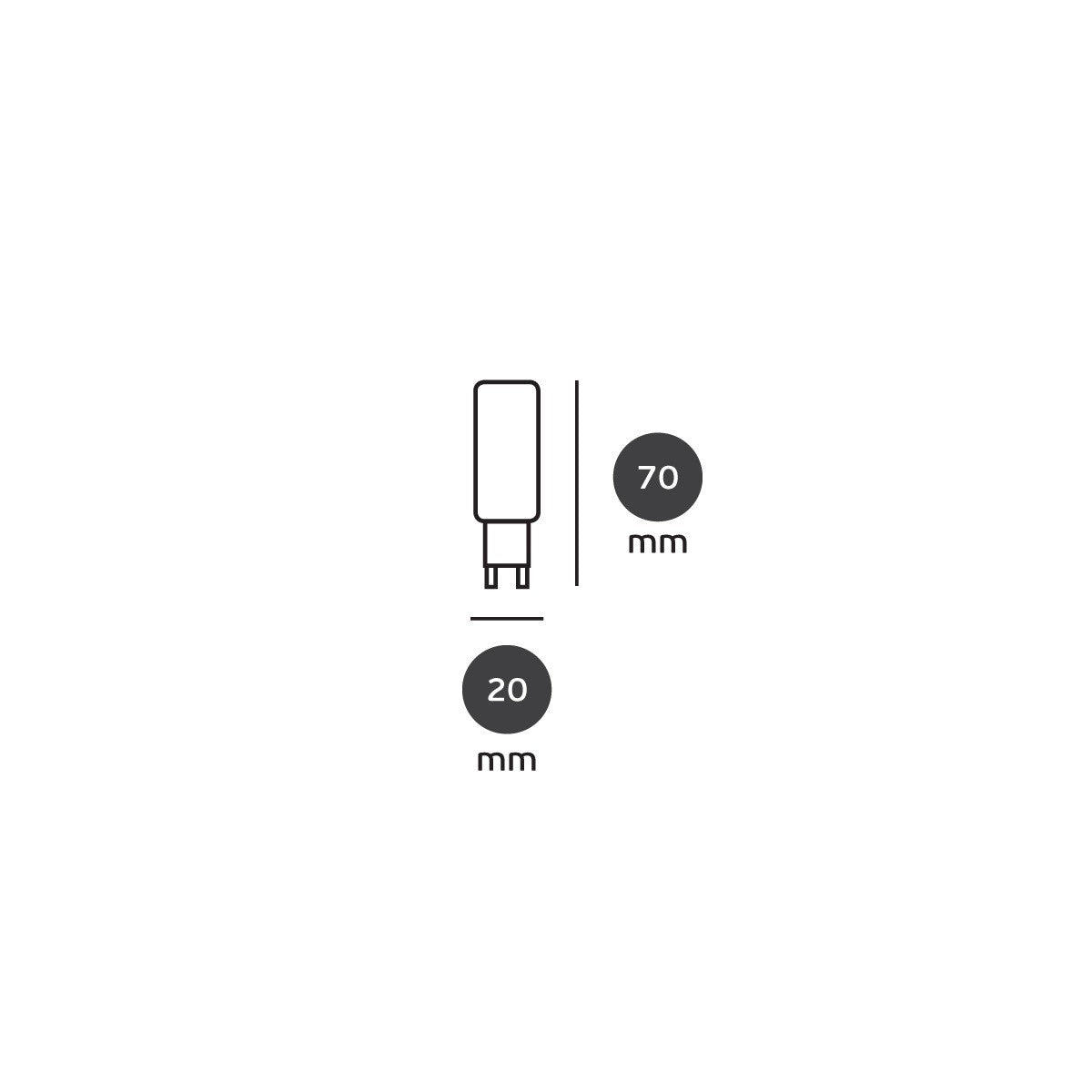 LED-pære VK Light G9 240 V 8 W