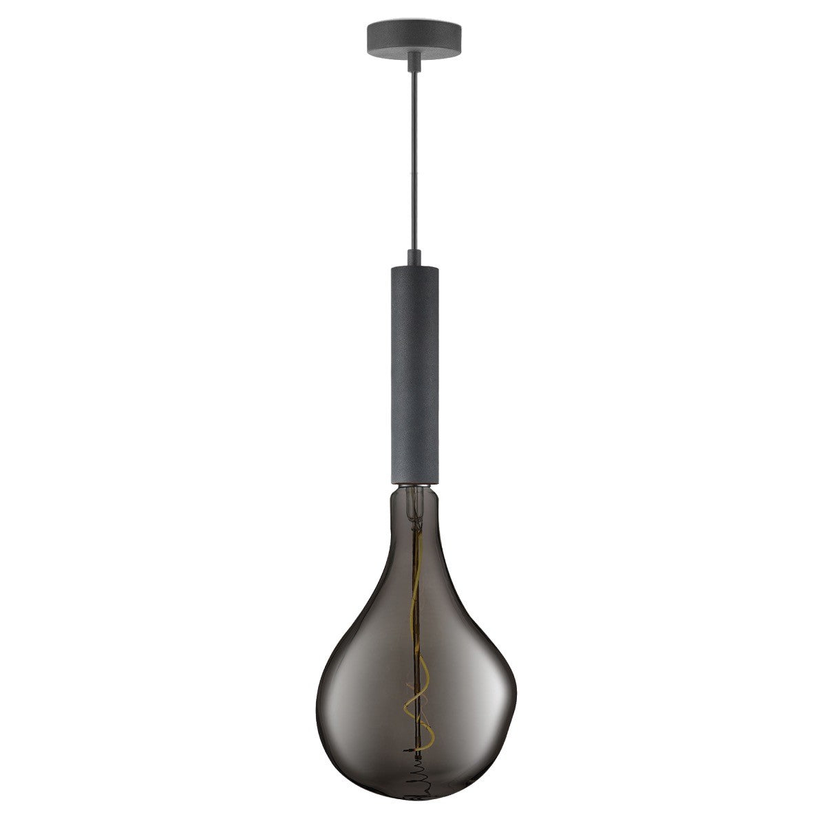 LED-pære VK Light Spiral Filament Dark Grey E27 2200K 3W, dæmpbar