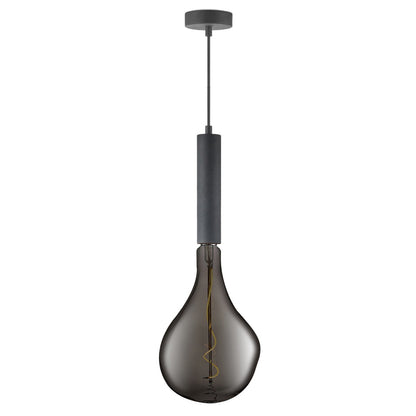 LED-pære VK Light Spiral Filament Dark Grey E27 2200K 3W, dæmpbar