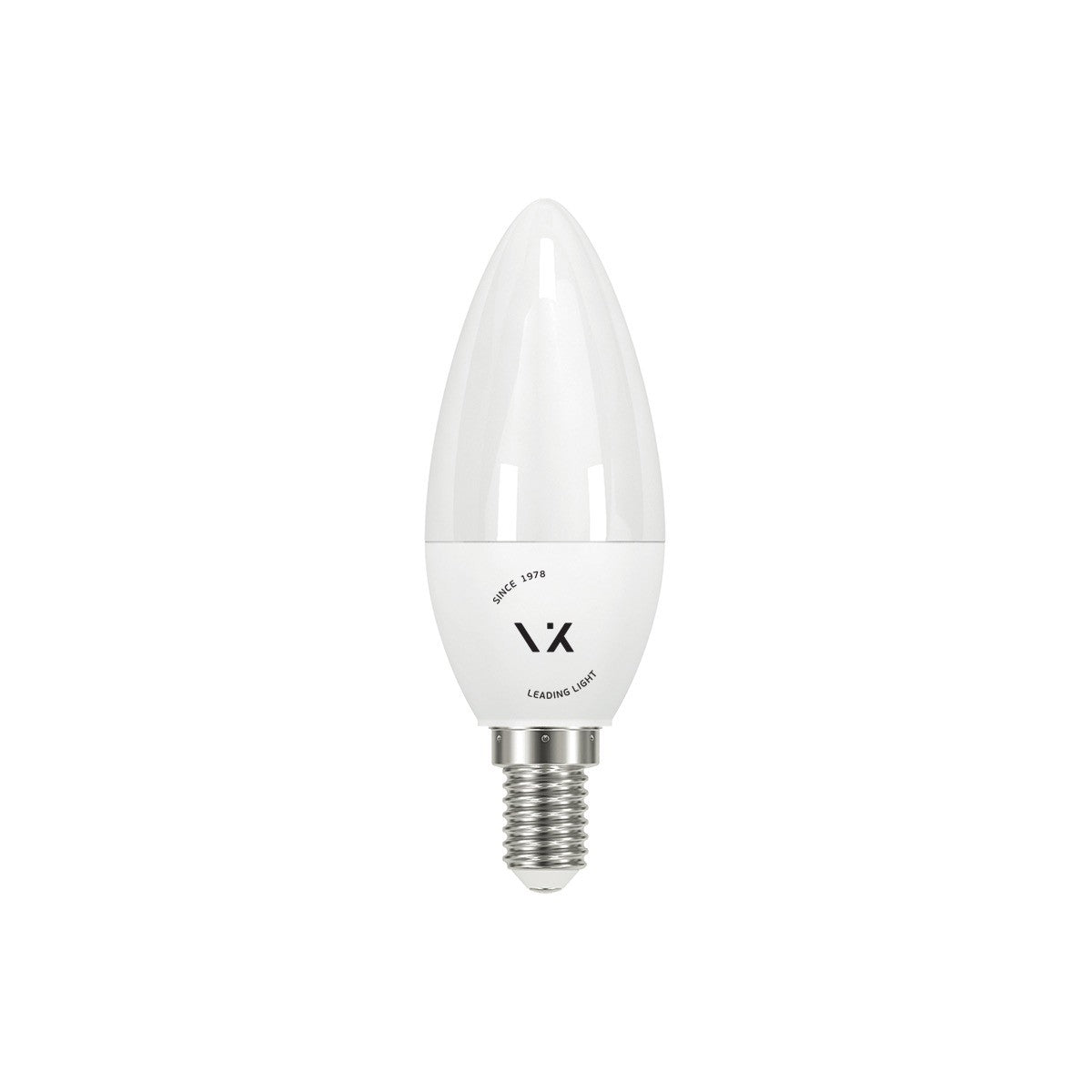 LED-pære VK Light Candle Plastic E14 9W, dæmpbar