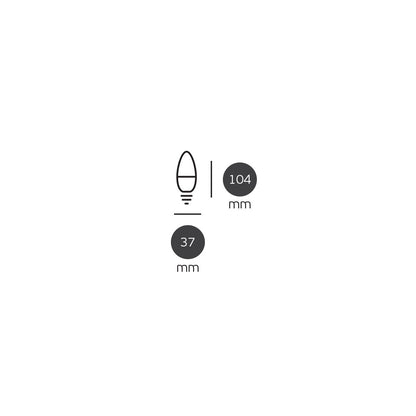 LED-pære VK Light Candle Plastic E14 9W