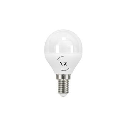 LED-pære VK Light Mini Globe Plastic E14 ø45 9W 3000K/4000K/6000K, dæmpbar