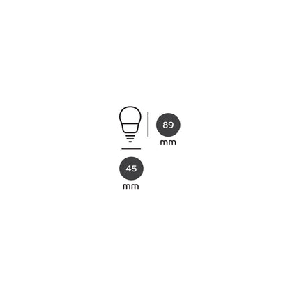 LED-pære VK Light Mini Globe Plastic E14 ø45 9W