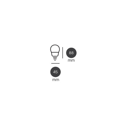LED-pære VK Light Mini Globe Plastic E27 ø45 9W 3000K/4000K/6000K, dæmpbar
