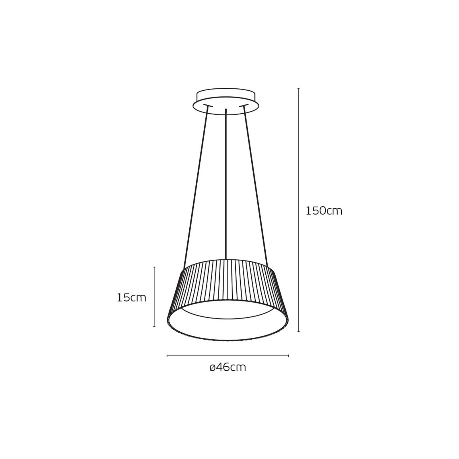 VK Light Aelia Wood LED pendel