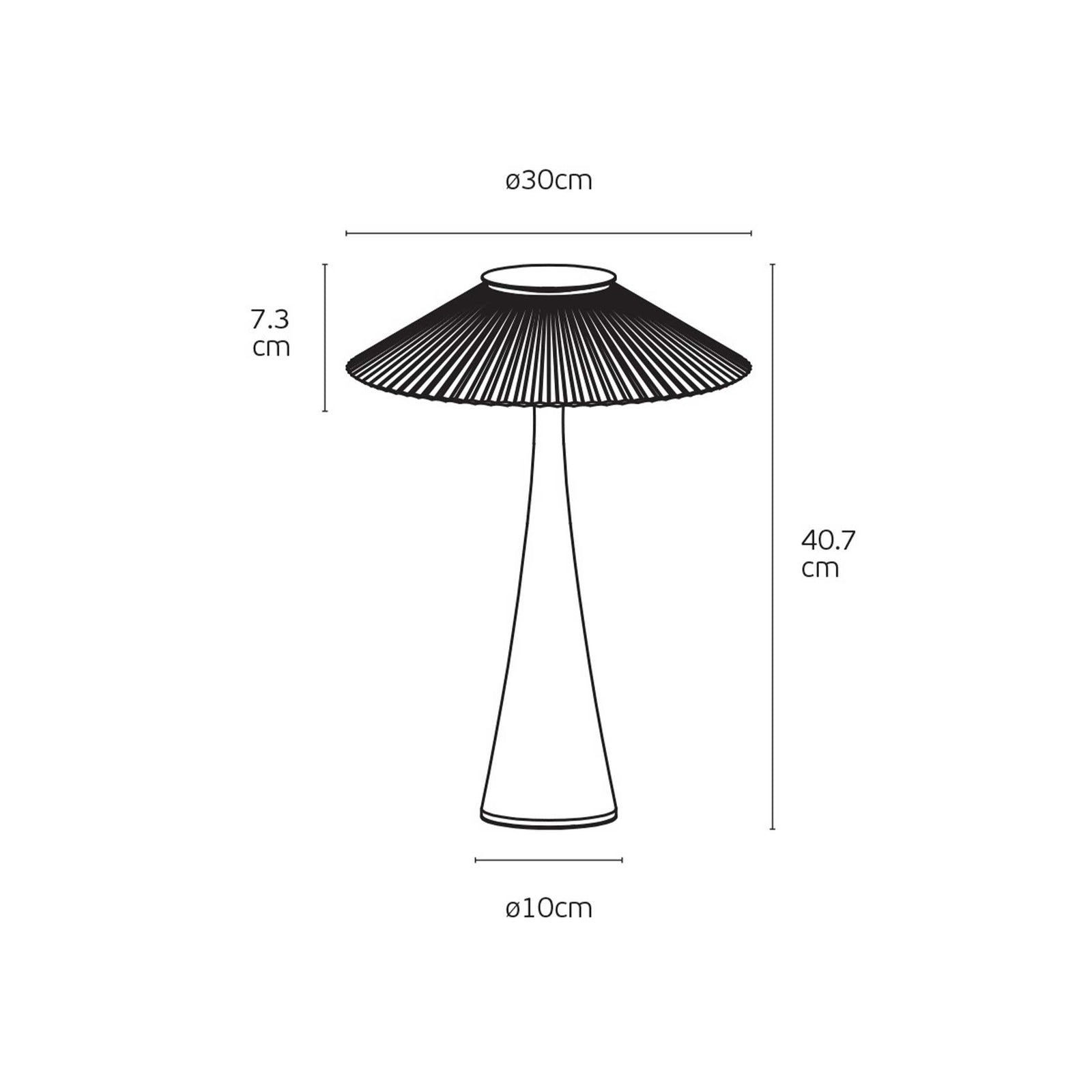 VK Light Amelie LED bordlampe