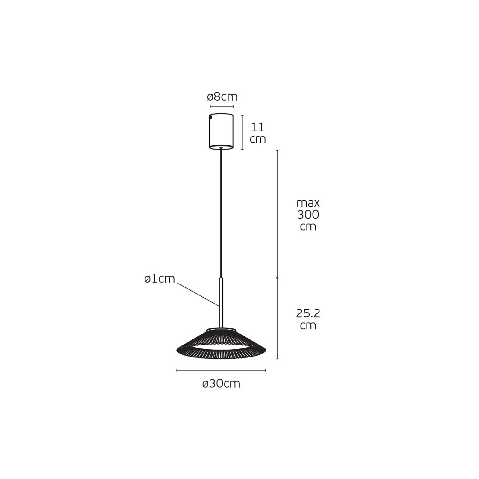 VK Light Amelie LED pendel