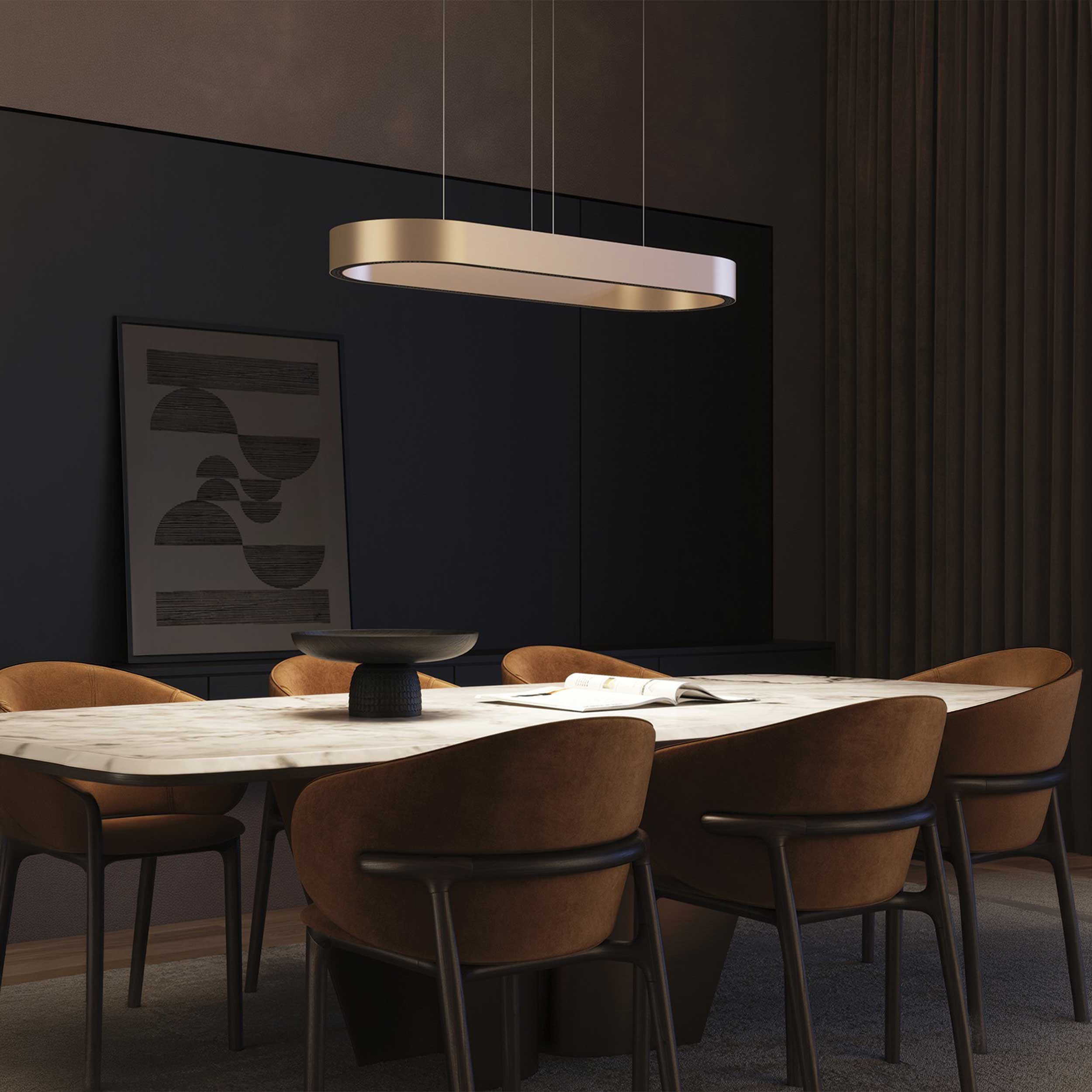 VK Light Aria LED-pendel, oval